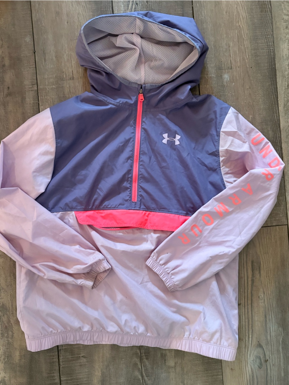 Under Armour Purple Windbreaker with Pink Trim